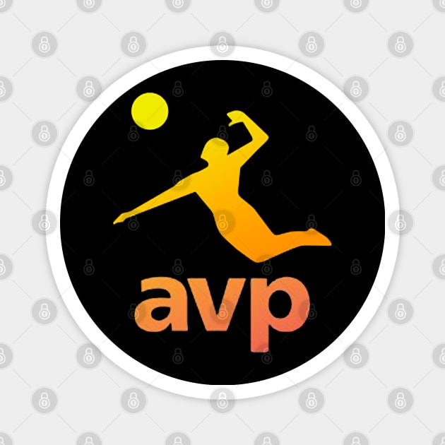 AVP Beach Volleyball Magnet by Dawn Star Designs